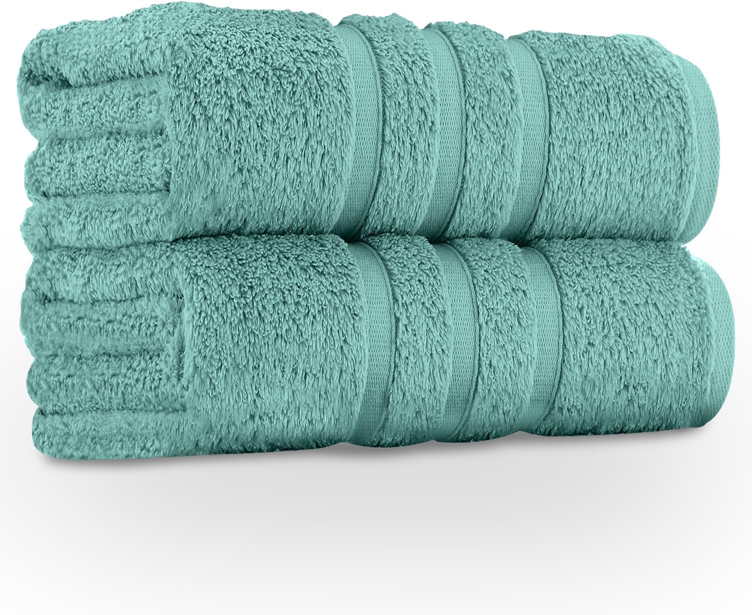 GC GAVENO CAVAILIA 550 GSM Hand Towels - Pack of 2 - Egyptian Cotton Towel - Highly Absorbent & Quick Dry Bathroom Towels Sets - Washable Spa Saloon Gym Towel, Duck Egg