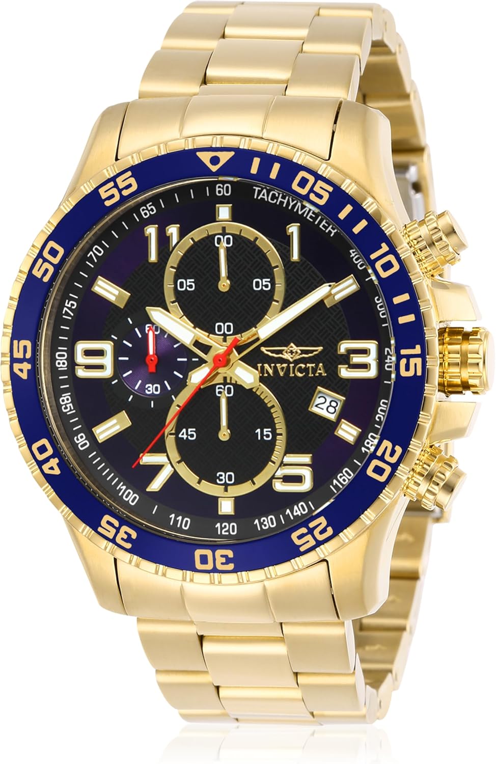 Invicta Men's Specialty Chronograph Textured Dial Stainless Steel Watch
