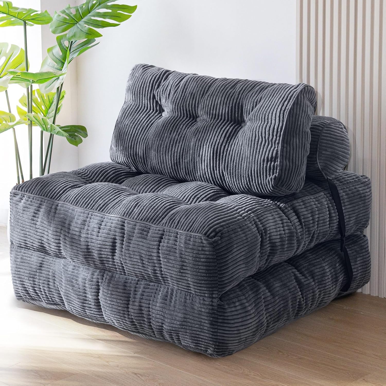 MAXYOYO Folding Sofa Bed, Convertible Chair Bed with Pillow