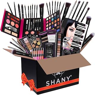 SHANY Cosmetics SHANY Gift Surprise- AMAZON EXCLUSIVE - All in One Makeup Bundle - COLORS & SELECTION VARY MULTI-COLORED, Unscented