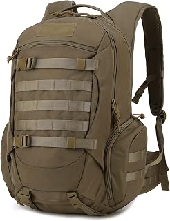 Mardingtop 35L Tactical Backpacks Molle Hiking daypacks for Camping Hiking Military Traveling Motorcycle(With Rain-cover)