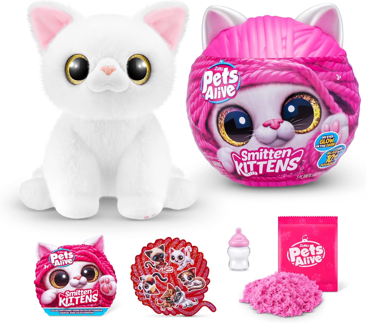 Pets Alive Smitten Kittens Surprise (British Shorthair Cat Sissy) by ZURU Nurture Play Soft Toy Unboxing Adopt Interactive 10 Sounds