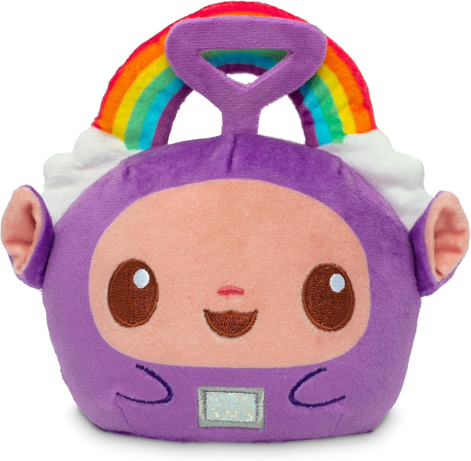 Teeturtle Teletubbies Reversible Tinky Winky Plushie 4" - Cute Kawaii Soft Stuffed Animal