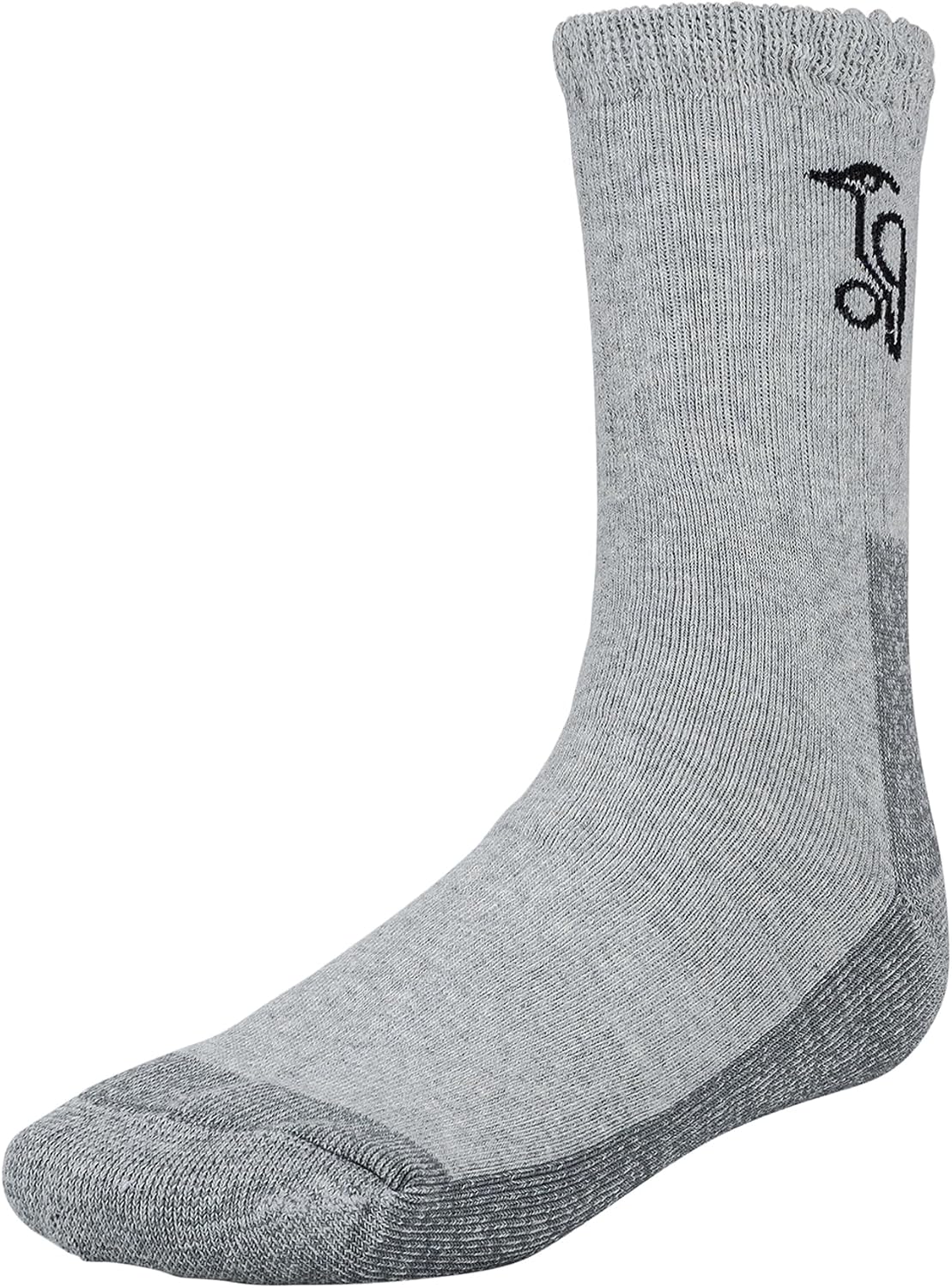 Kookaburra Cricket Pro Marl Sock - Grey, Large (8-12)