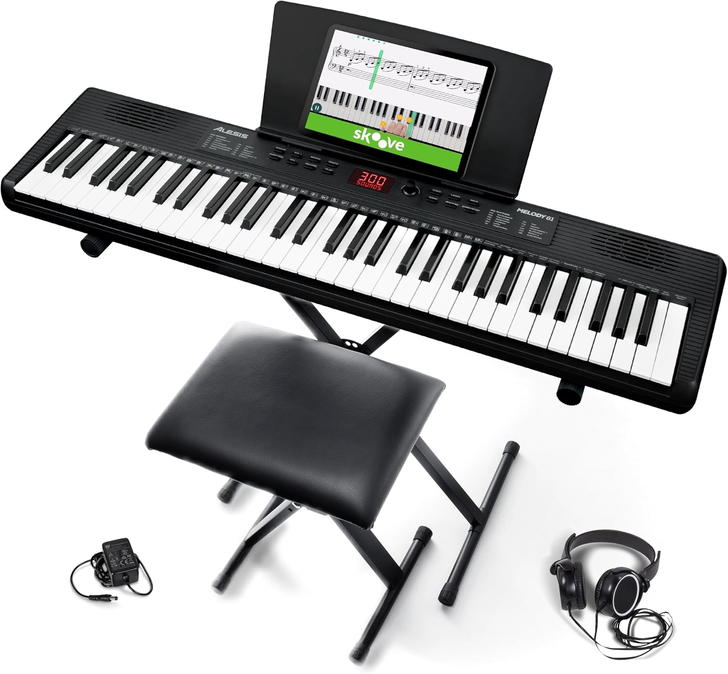 Alesis Melody 61 MK4 61-Key Piano Keyboard Bundle