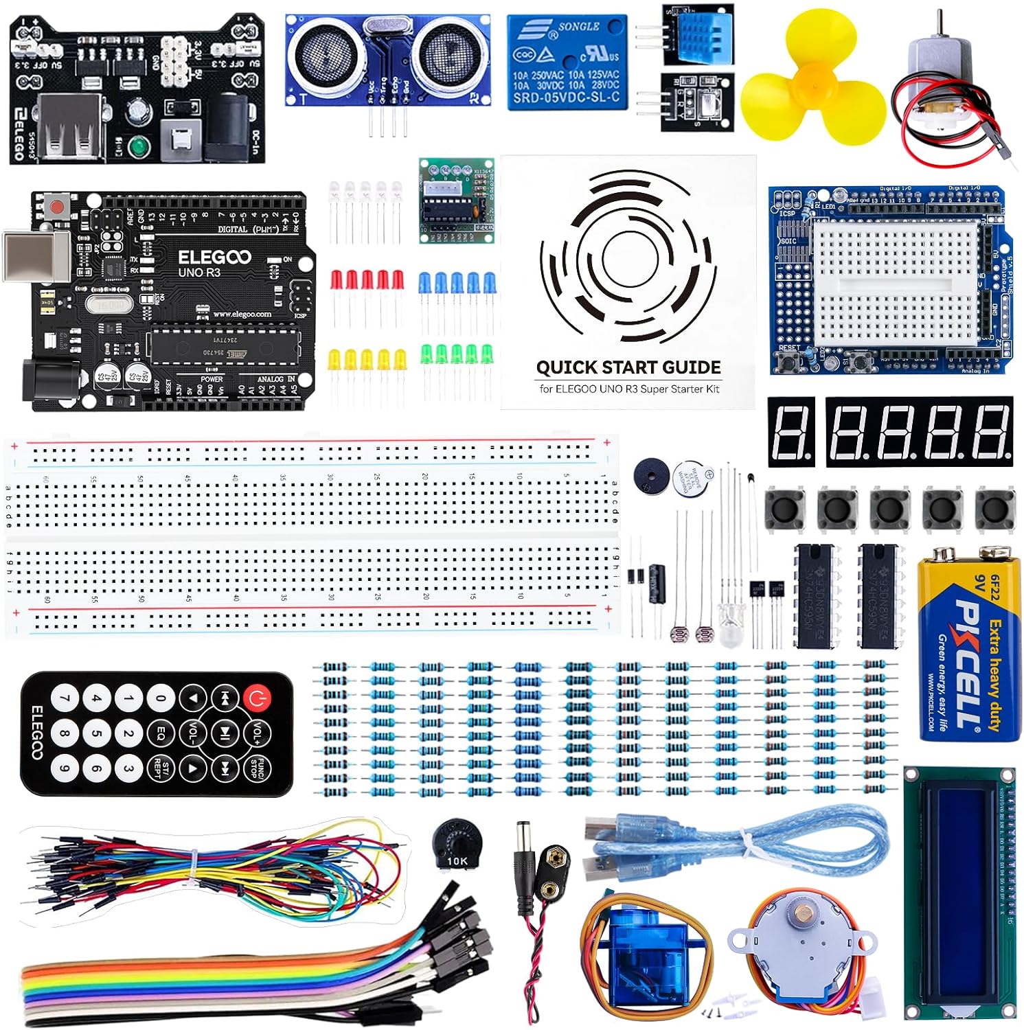 ELEGOO UNO R3 Project Super Starter Kit with PDF Tutorial for Beginners