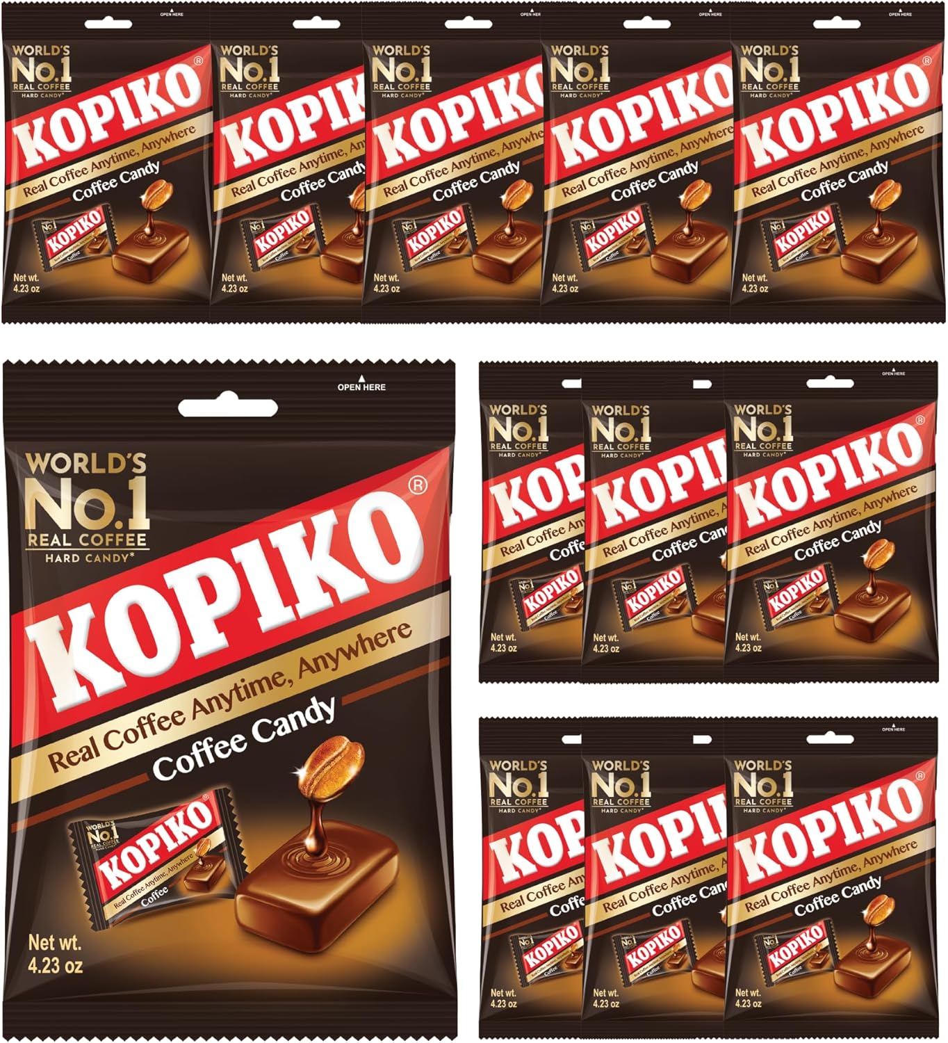 Kopiko Coffee Candy 100g (Pack of 12) Coffee Bag Sweets
