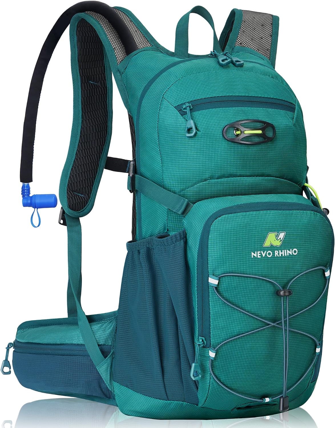 N NEVO RHINO Hydration Backpack, 18L Hiking Backpack with 3L Water Bladder | Multipurpose Water Backpack High Flow Bite, Insulated Hydration Pack Ideal for Hiking and Cycling