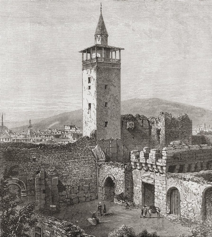 Posterazzi Bab Sharqi The Eastern Gate Damascus Syria In The 19Th Century. From Pictures From Bible Lands Published C.1890. Poster Print, (14 x 16)