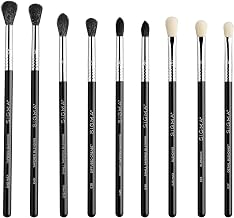 Sigma Beauty Deluxe Blending Brush Set – Professional Grade Eyeshadow Brush Set with 9 Full Size Blending Brushes Featuring Extra Soft Fibers for Precise, Controlled, & All-Over Eyeshadow Blending