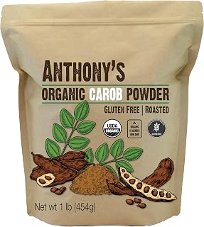 Anthony's Organic Carob Powder, 1 lb, Gluten Free, Non GMO, Cocoa Powder Alternative, Unsweetened