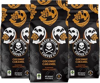 Death Wish Coffee, Coconut Caramel Ground Coffee (27 Ounces)