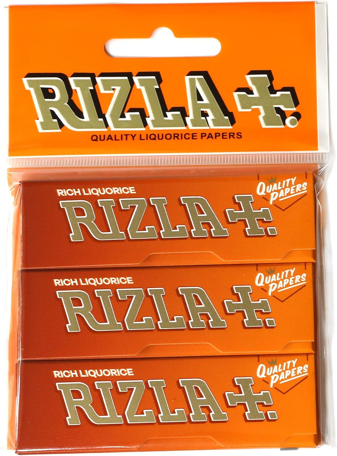 3 booklets - Rizla Rich Liquorice Regular 70mm Thick Rolling Paper