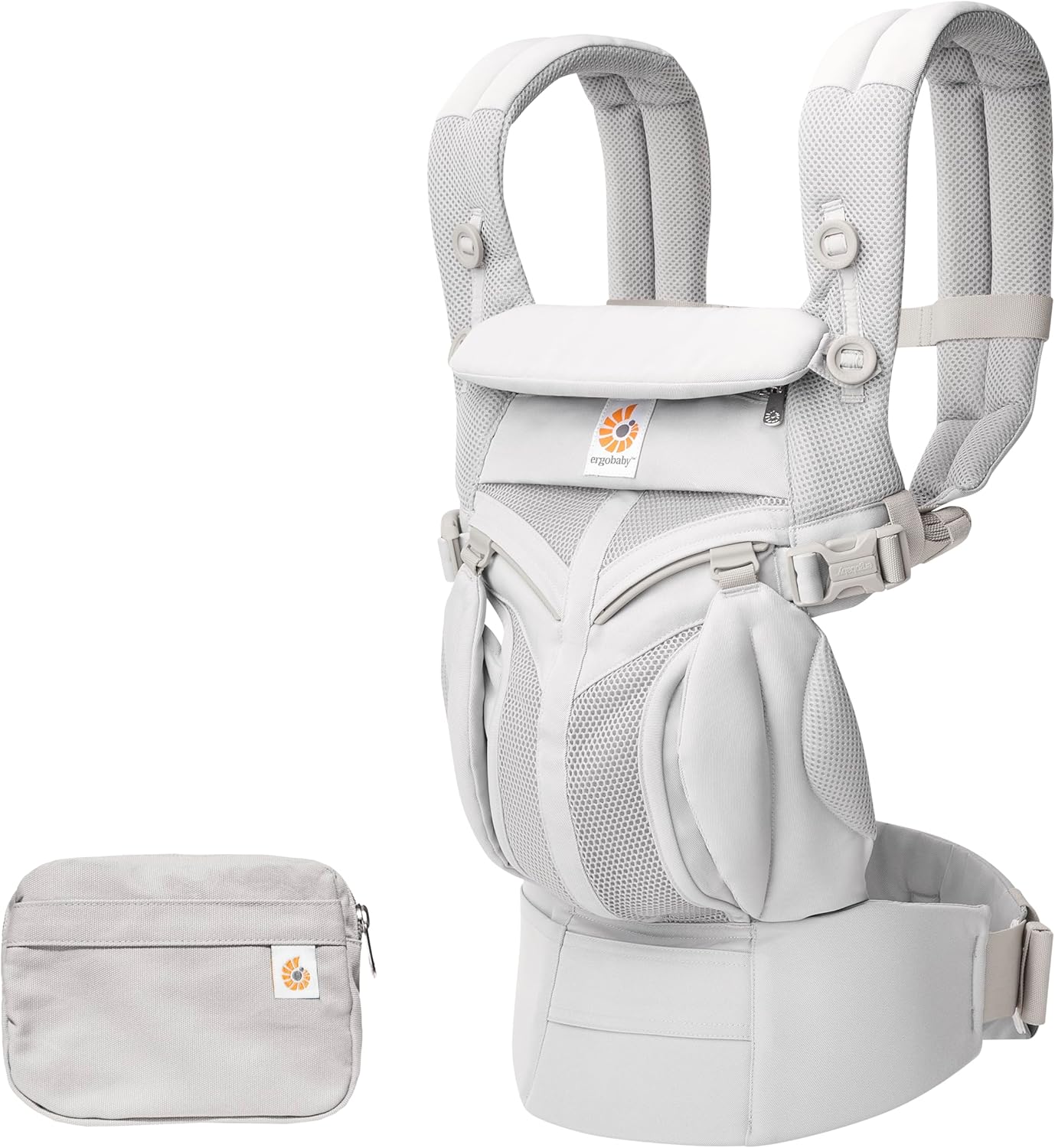 Ergobaby Baby Carrier, 4-Position Omni 360 Cool Air Mesh for Newborn to Toddler (0-3 yrs), Ergonomic Child Carrier & Backpack, Pearl Grey