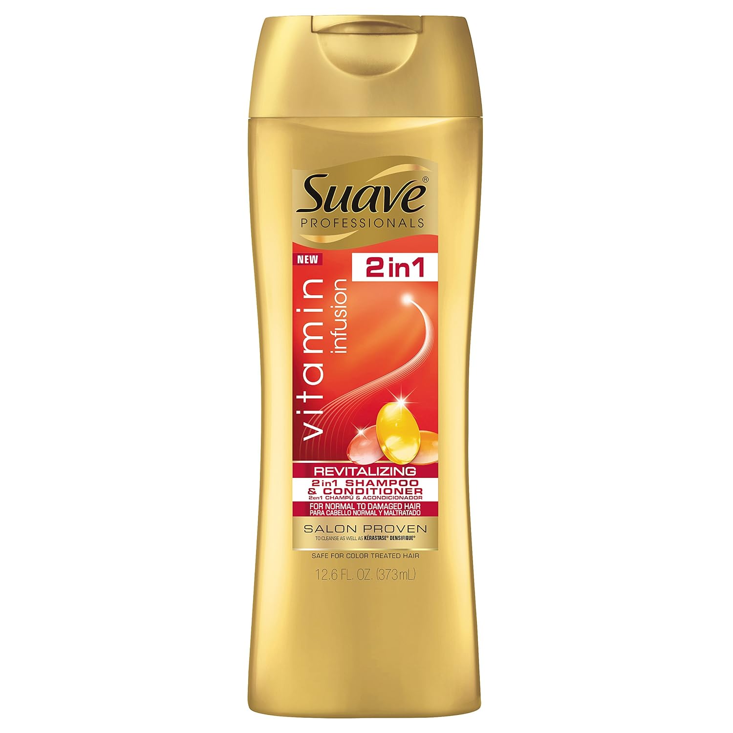 Suave Professionals 2 In 1 Shampoo and Conditioner Vitamin Infusion, 12.6 Ounce