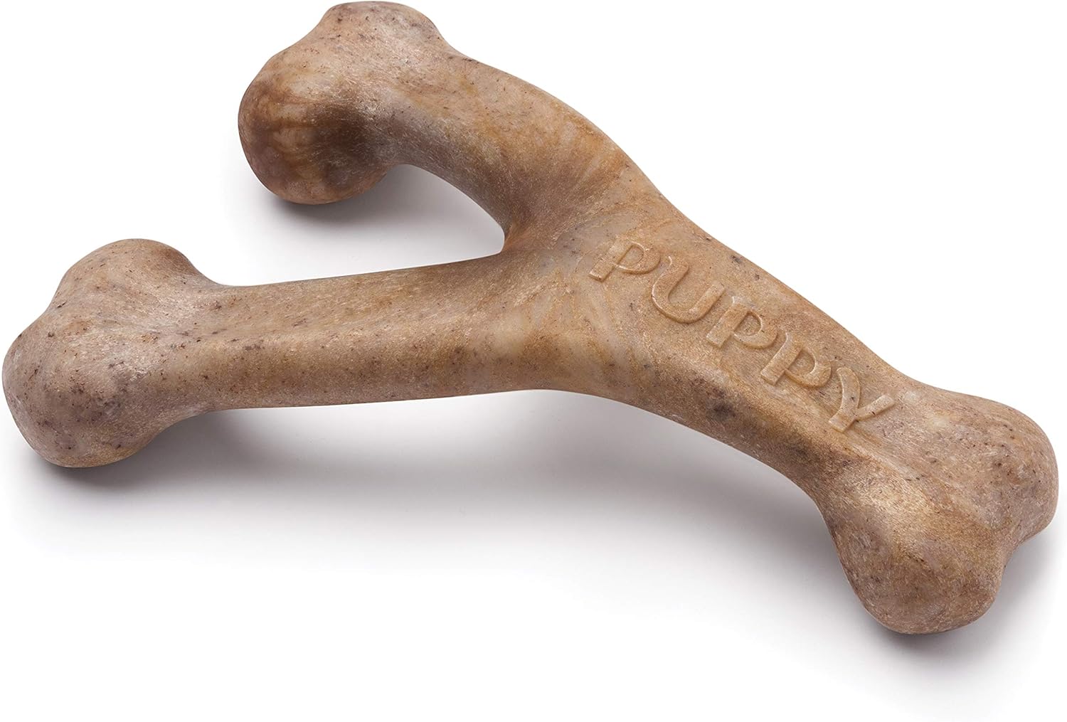 Benebone Puppy Indestructible Wishbone Dog Chew Toy for Aggressive Chewers, Long Lasting Tough Teething Boredom Breaker for Puppies, Real Bacon Flavour, For Medium Dogs, Made in the USA