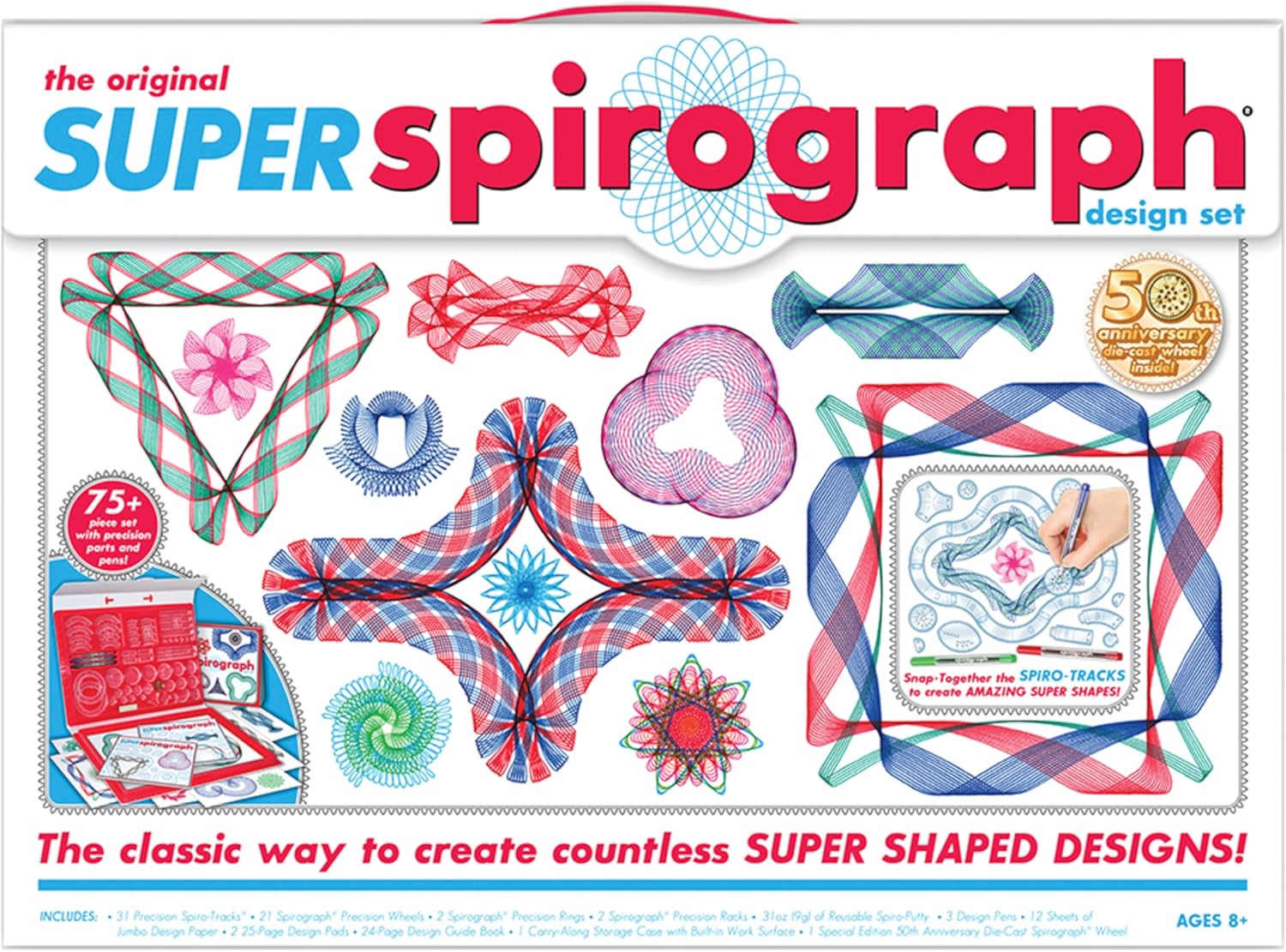 Kahootz Plastic Spirograph Super Kit 75 PCS Model