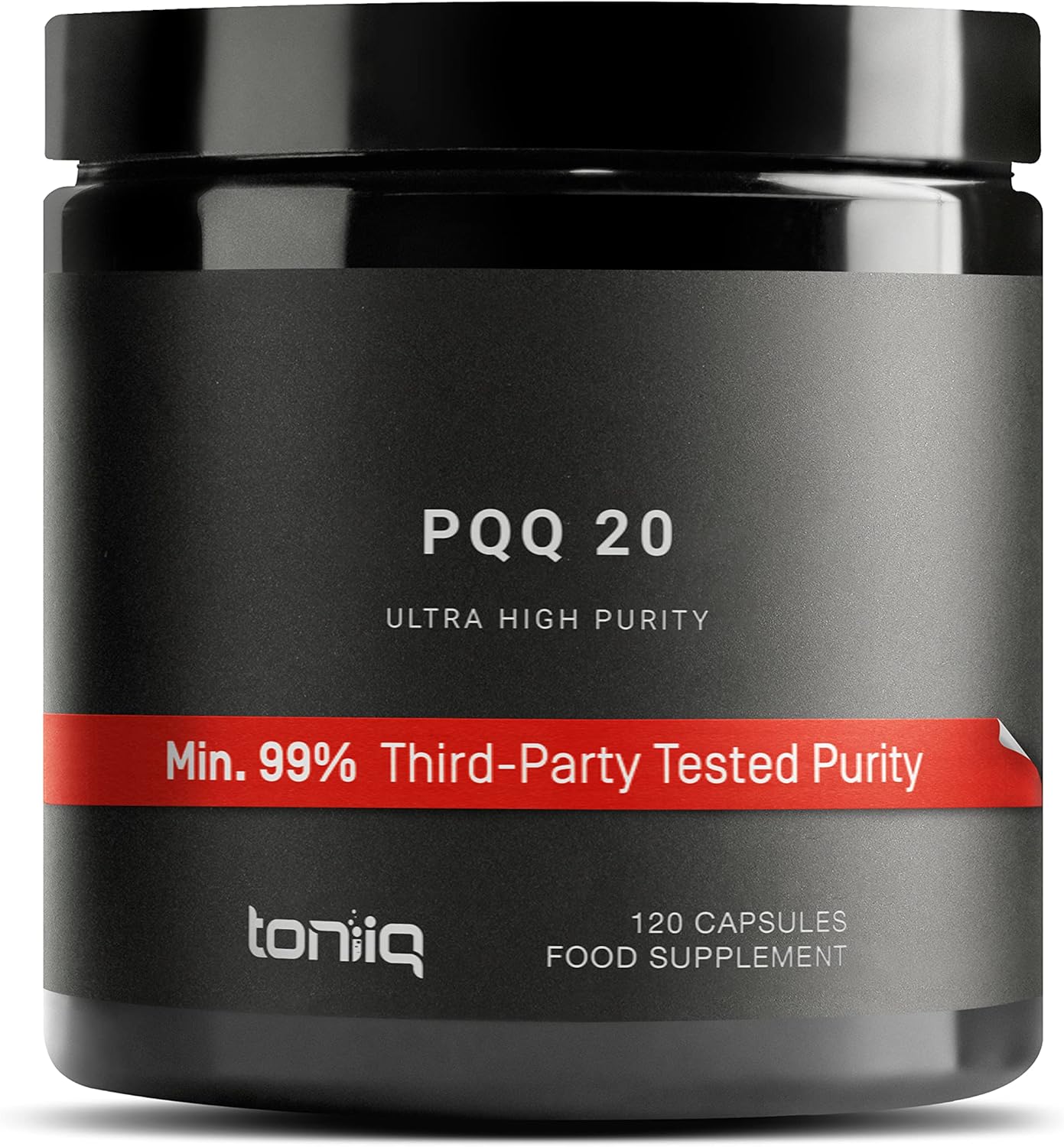 Ultra High Purity PQQ Capsules - 99%+ Highly Purified and Bioavailable -120 Capsules - 20mg Concentrated Formula - Pyrroloquinoline Quinone Supplement