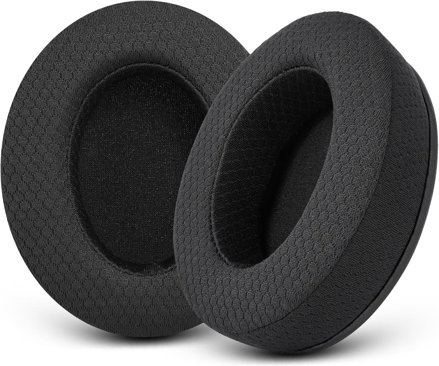 Upgraded Replacement Earpads Cushions for HyperX Cloud/Alpha, Audio Technica M50X/M40X, Turtle Beach Stealth 400/600 & More - Ear Pads with Breathable Mesh Fabric/Added Thickness/Memory Foam