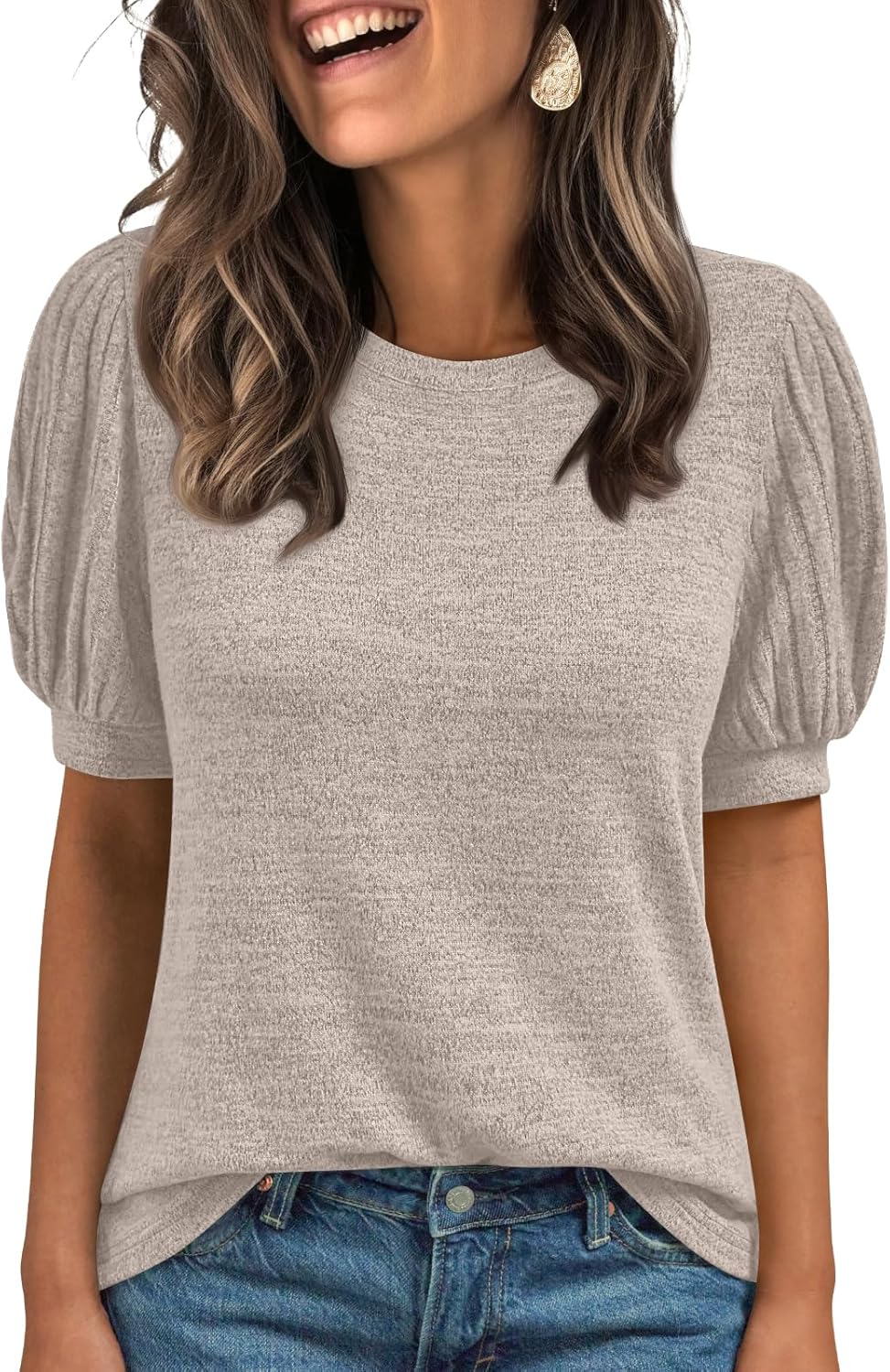 AUTOMET Womens Summer Tops Dressy Casual Blouses Business Short Sleeve Shirt 2025 Cute Trendy Sweater