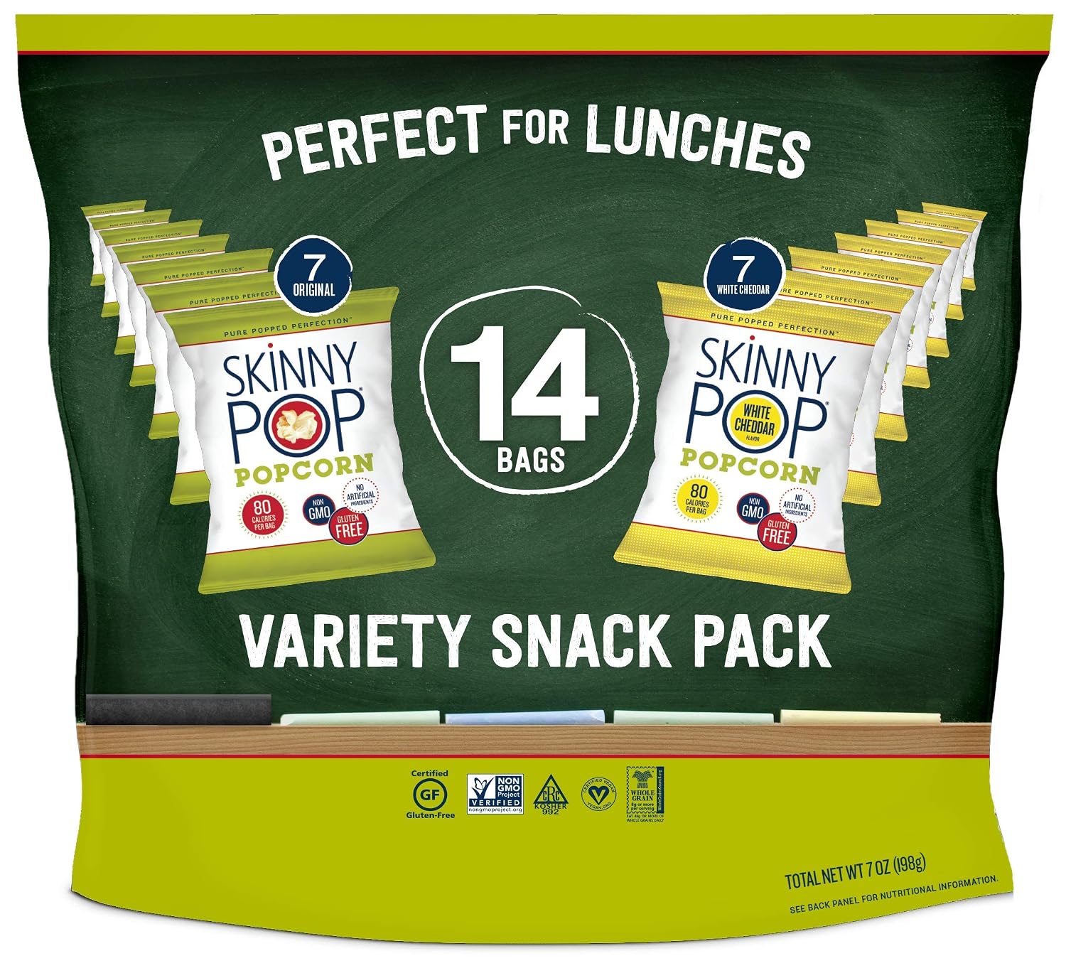 SkinnyPop Variety Pack, 0.5 Oz, 14 Ct