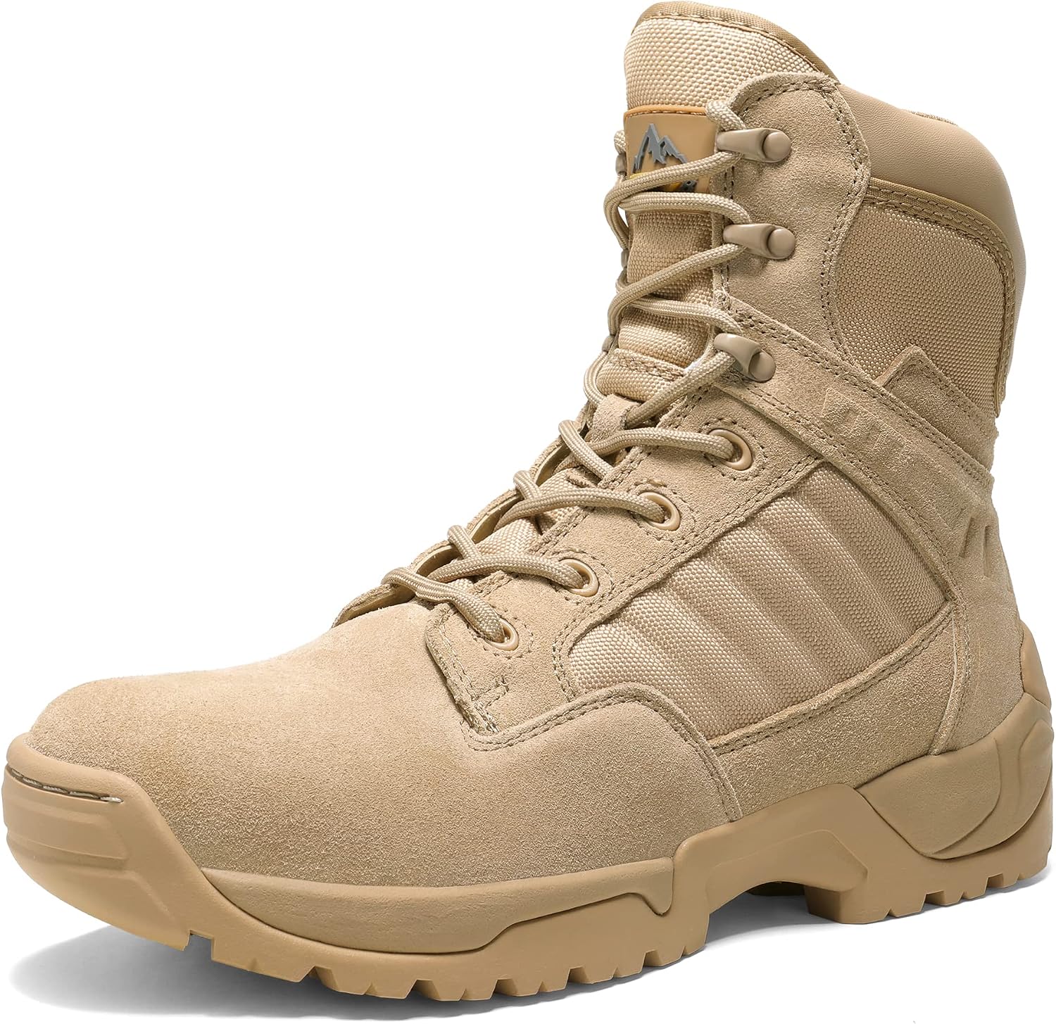 NORTIV 8 Men's Military Tactical Work Boots Leather Motorcycle Combat Boots