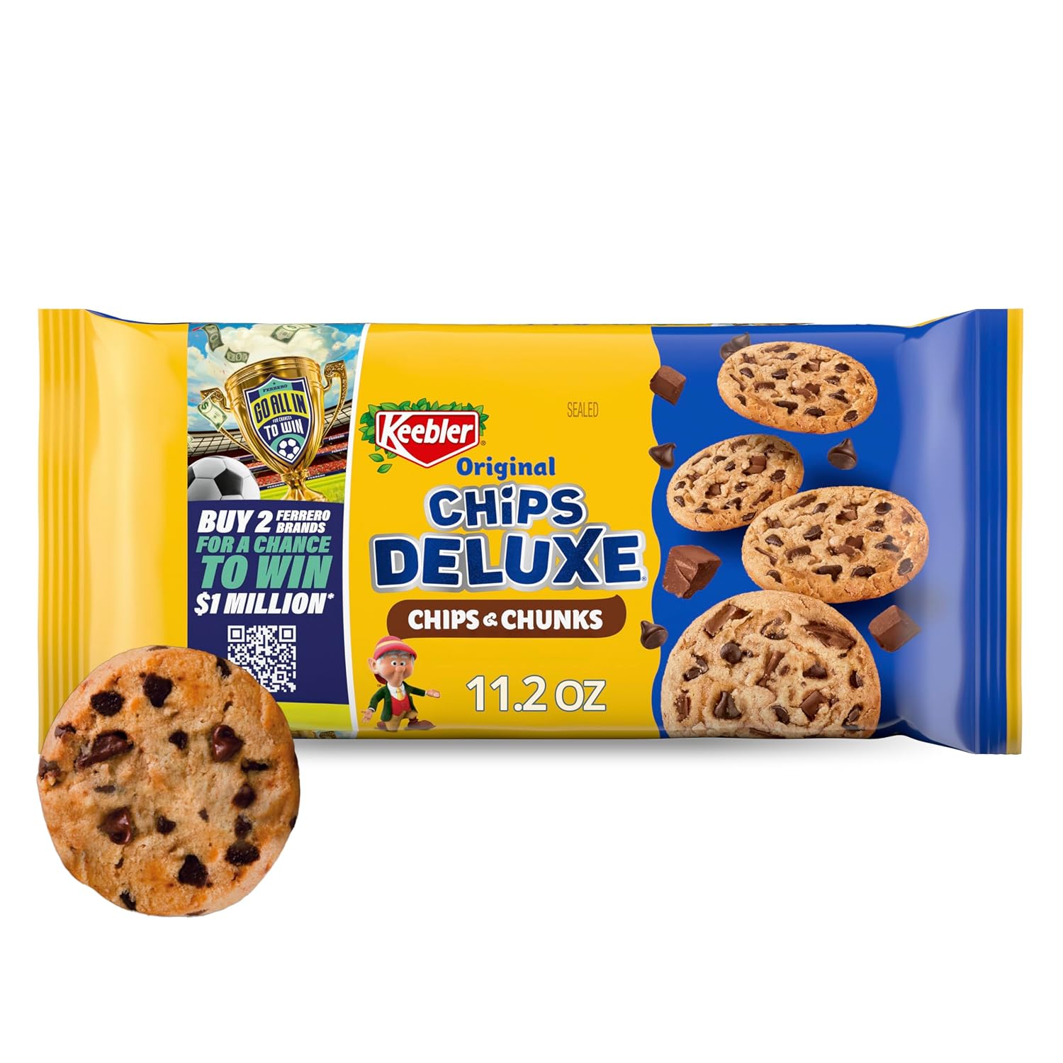 Keebler Chips Deluxe Fudgy Chocolate Chip Cookies with Chunks of Keebler Fudge 11.2 oz