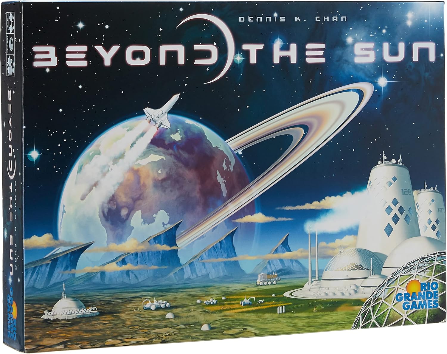 Rio Grande Games: Beyond The Sun, Strategy Board Game, Base Game, 2 to 4 Players, 90 to 120 Minute Play Time, for Ages 14 and up