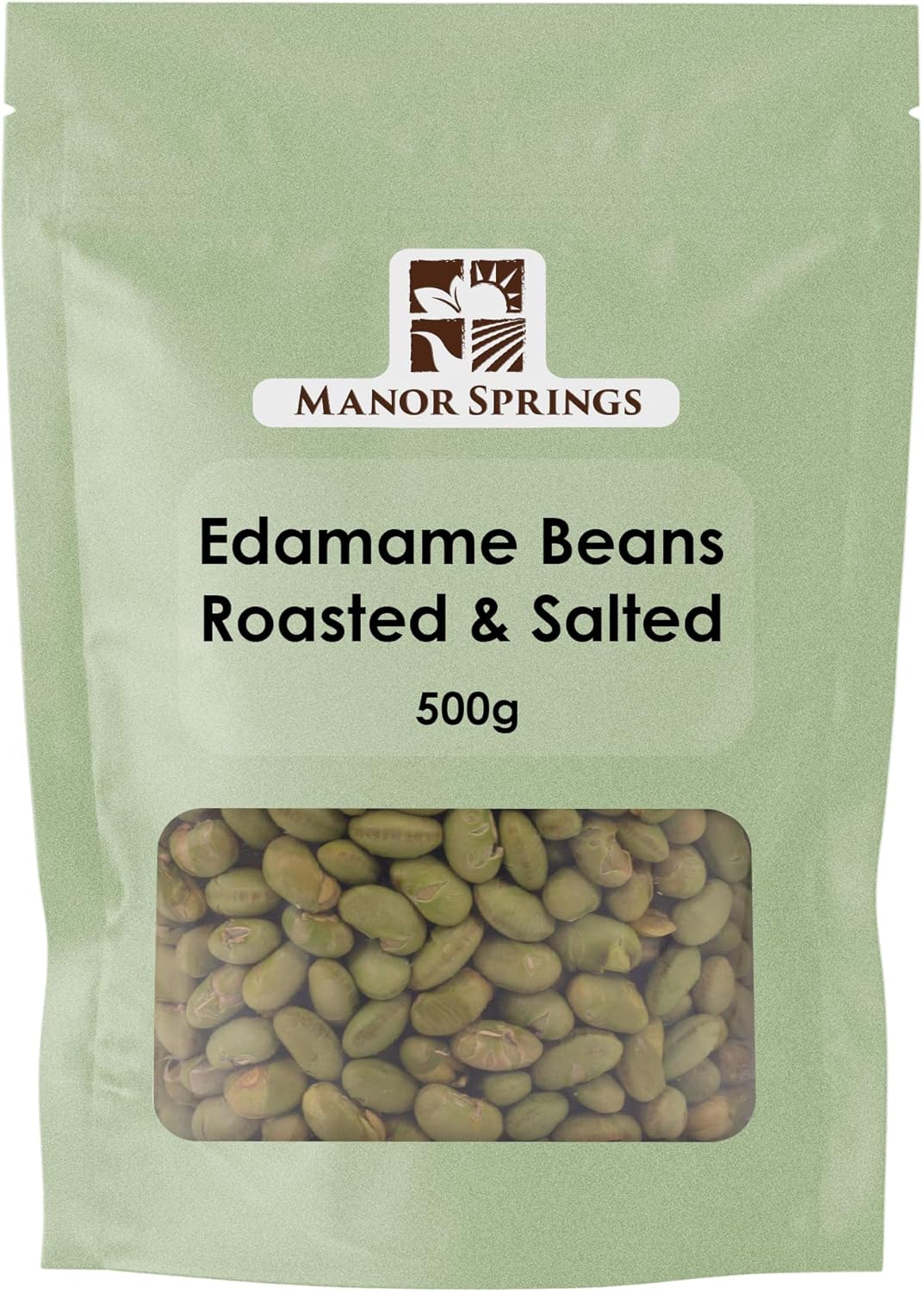 Edamame Beans Roasted & Salted 500g by Manor Springs