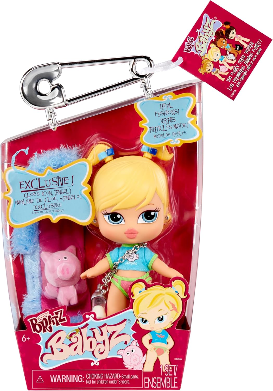 Bratz Babyz Cloe Collectible Fashion Doll with Real Fashions and Pet
