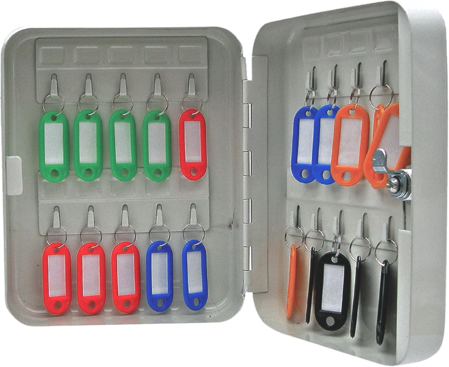 Cathedral Products 20 Key Capacity Lockable & Wall Mountable Key Cabinet, White