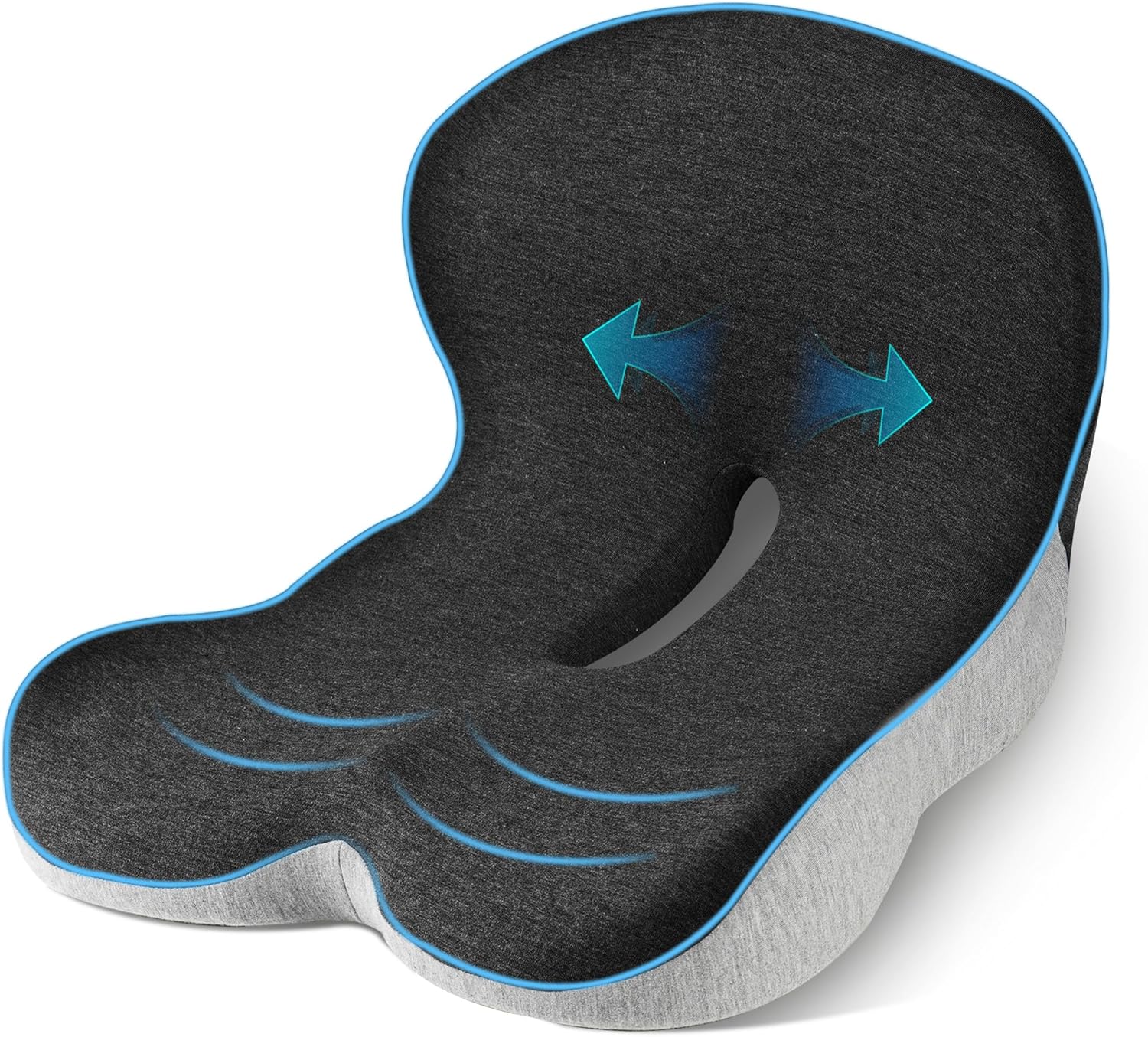Trucker seat Cushions for Long Sitting, semi Truck seat Cushion with Lumbar Support, Truck seat Cushion for Back Pain and Supporting The HIPS, Trucker Essentials (YTZD0001, Average Size)