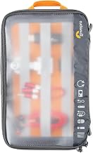 Lowepro GearUp Pouch Large, Travel Essentials Case, Travel Case for PC Cables, Adapters, Batteries, Chargers, Small Cameras and USB Sticks, Laptop Accessory Case, Made of Recycled Fabric, Grey