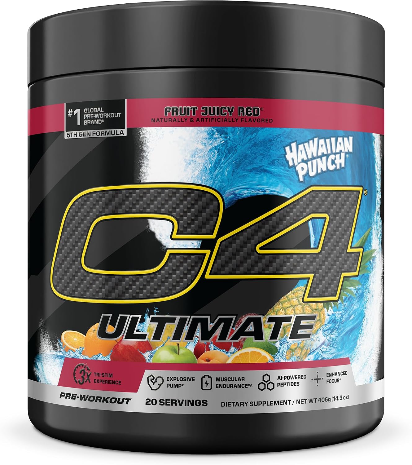 C4 Ultimate Pre-Workout, 300mg Caffeine, 20 Servings