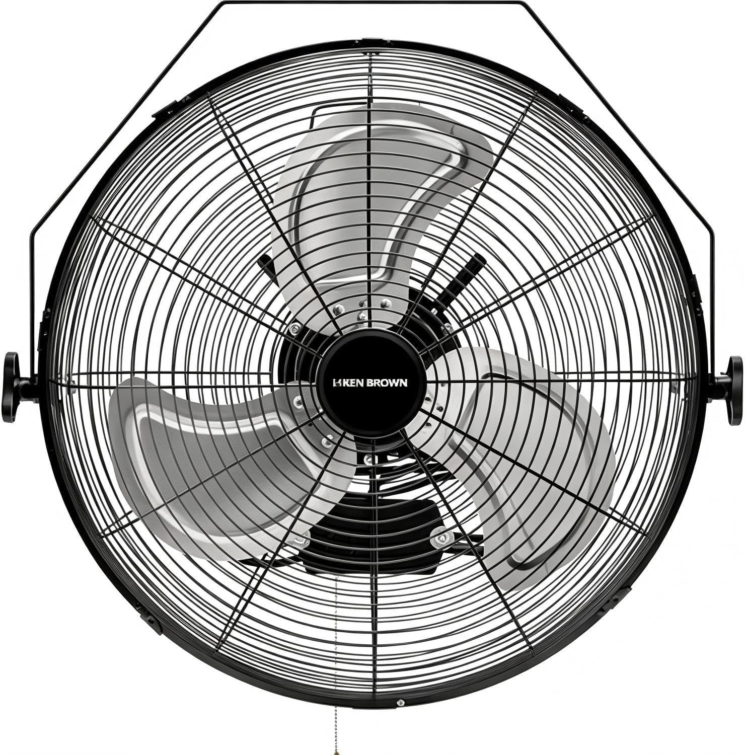 KEN BROWN 18 Inch Wall Mount Fan, 4150 CFM High Velocity Outdoor Wall Fan with Sealed Motor, 3-Speeds, Heavy Duty for Patio, Garage, Commercial, Shop Use