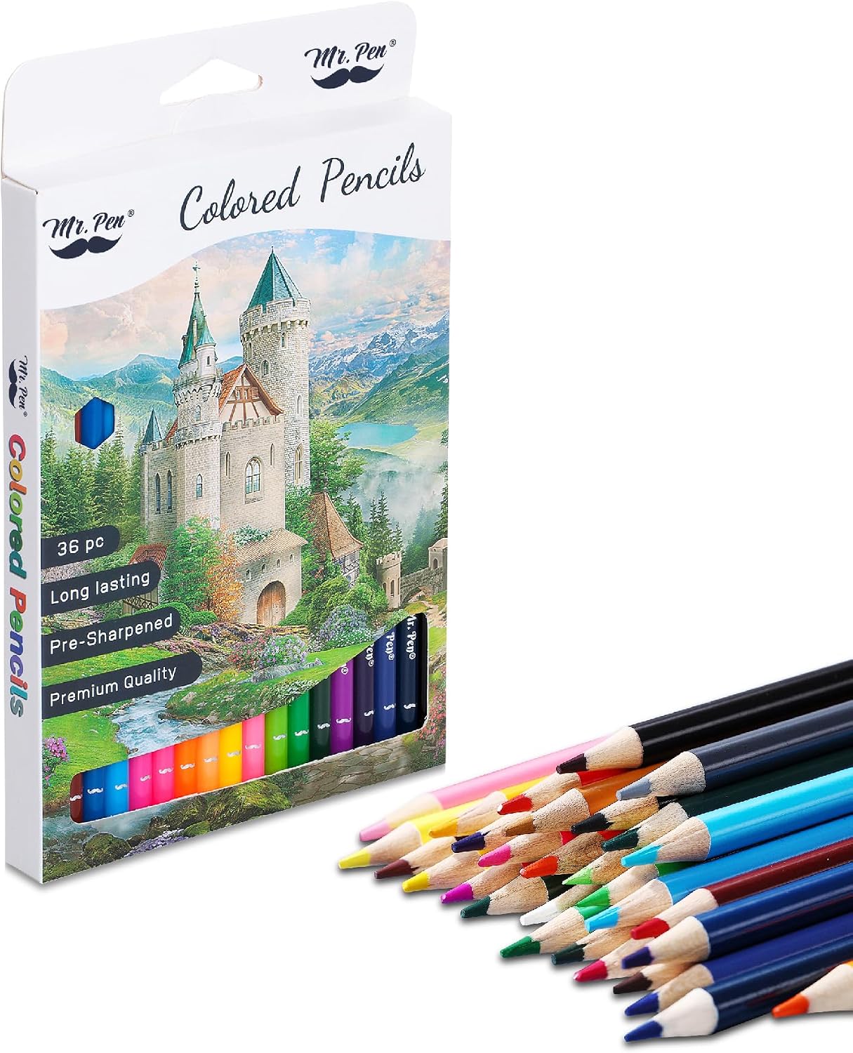 Mr. Pen- Colored Pencils, 36 Pack, Soft Core, Colored Pencils for Adults, Sets of Wooden Color Pencil
