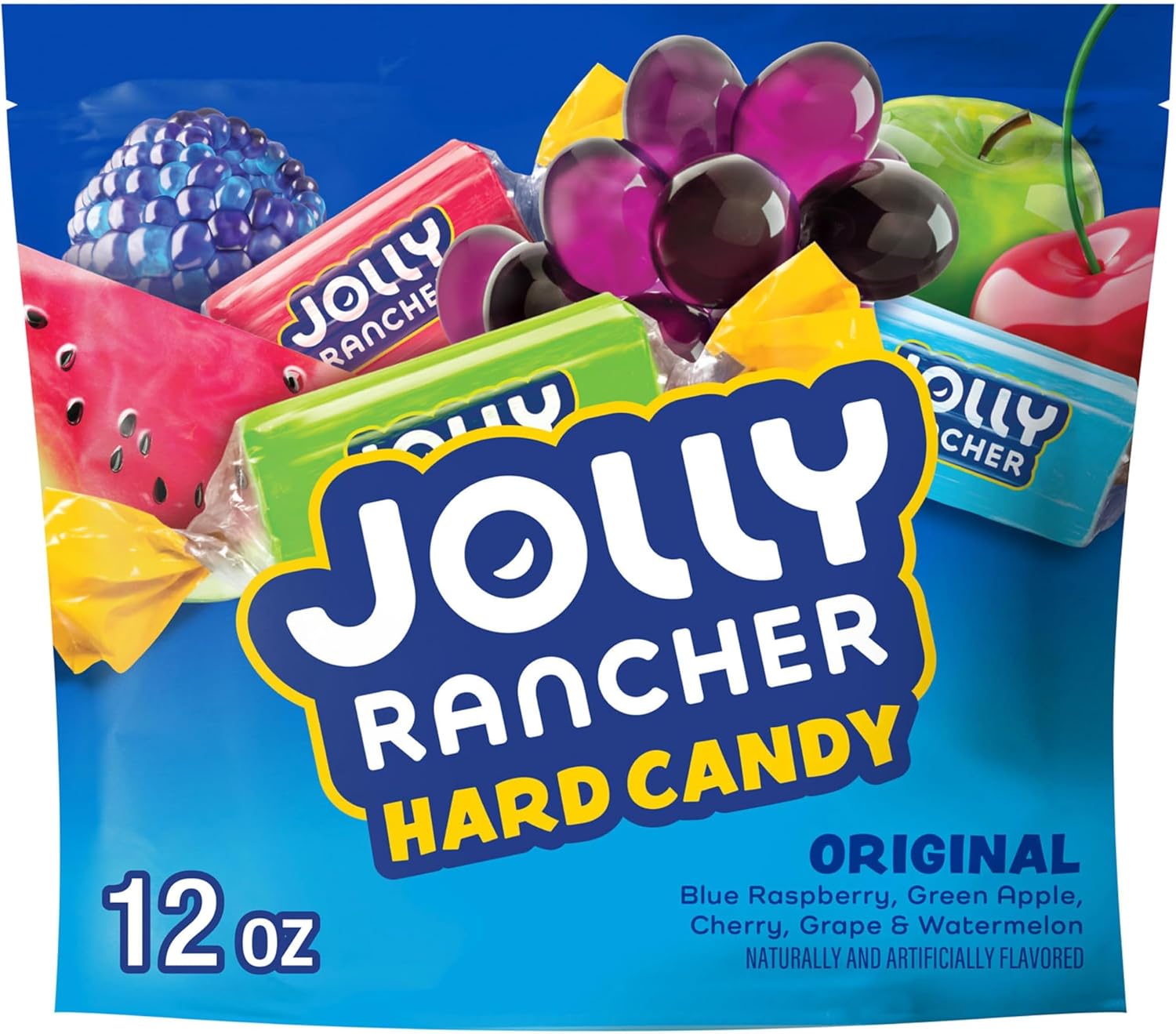 JOLLY RANCHER Original Fruit Flavored Hard Candy Bag, 12 oz (Pack of 8)