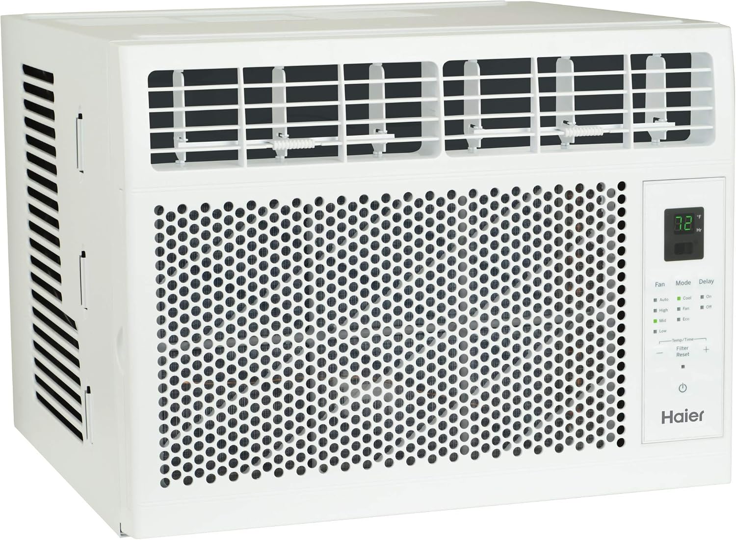 Haier Electronic Window Air Conditioner 6000 BTU, Efficient Cooling for Smaller Areas Like Bedrooms and Guest Rooms, 6K BTU Window AC Unit with Easy Install Kit, White