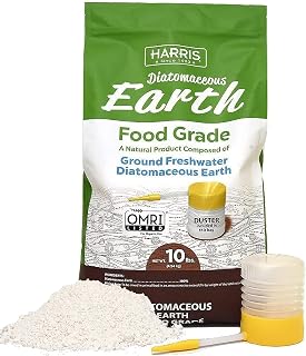 HARRIS Diatomaceous Earth Food Grade, 10lb with Powder Duster Included in The Bag