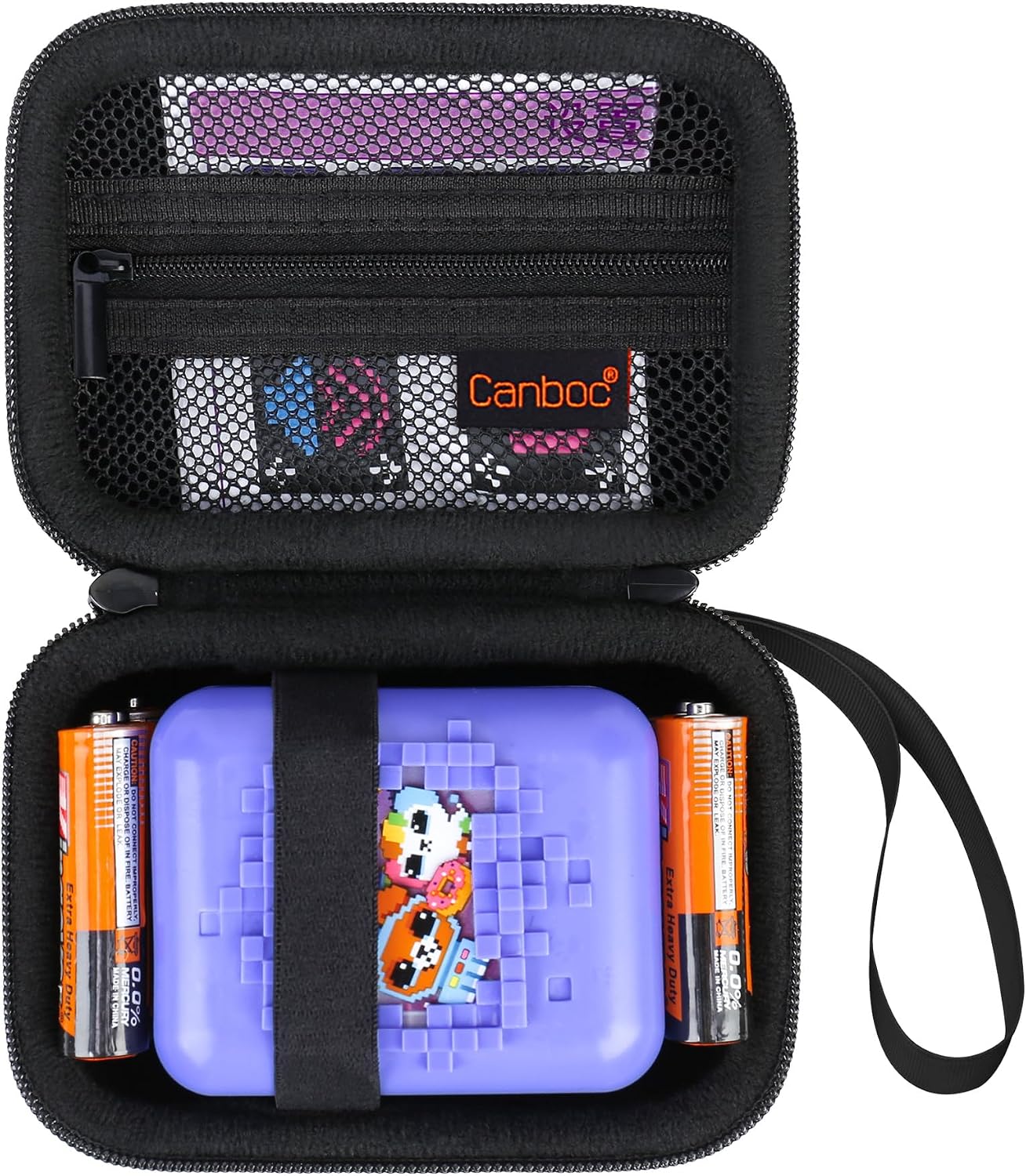 Canboc Hard Carrying Case for Bitzee Disney/Bitzee Magicals/Bitzee Interactive Toy Digital Pet, Virtual Electronic Pets Kids Toys Storage Bag, Black (Case Only)