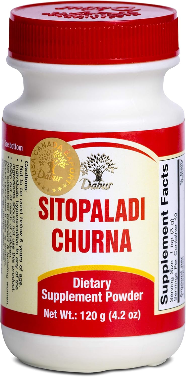 Dabur Sitopaladi Churna 120 Grams (for Relief from Cough)