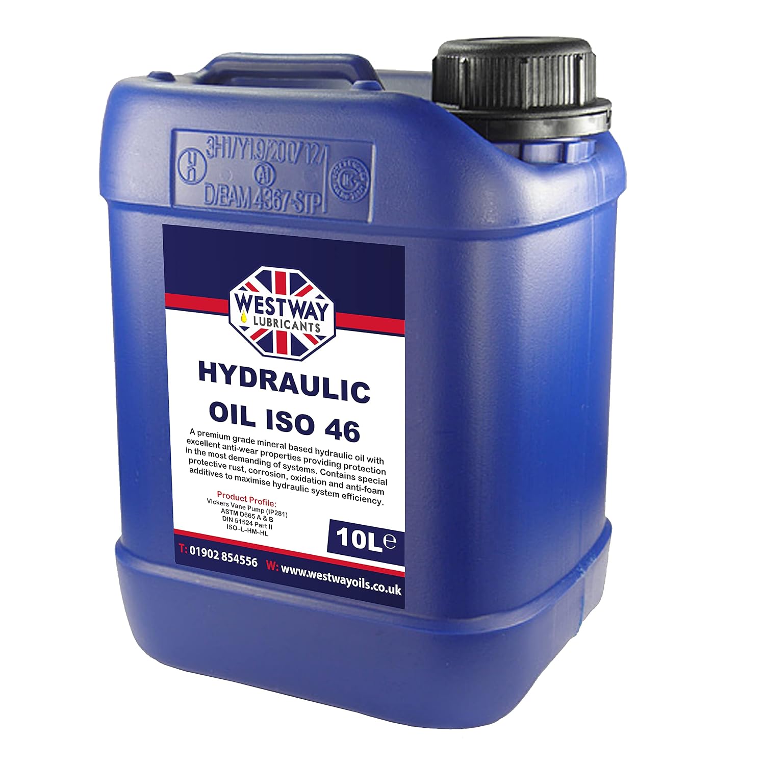 Hydraulic Oil ISO 46 HLP 46 10 Litres 10L