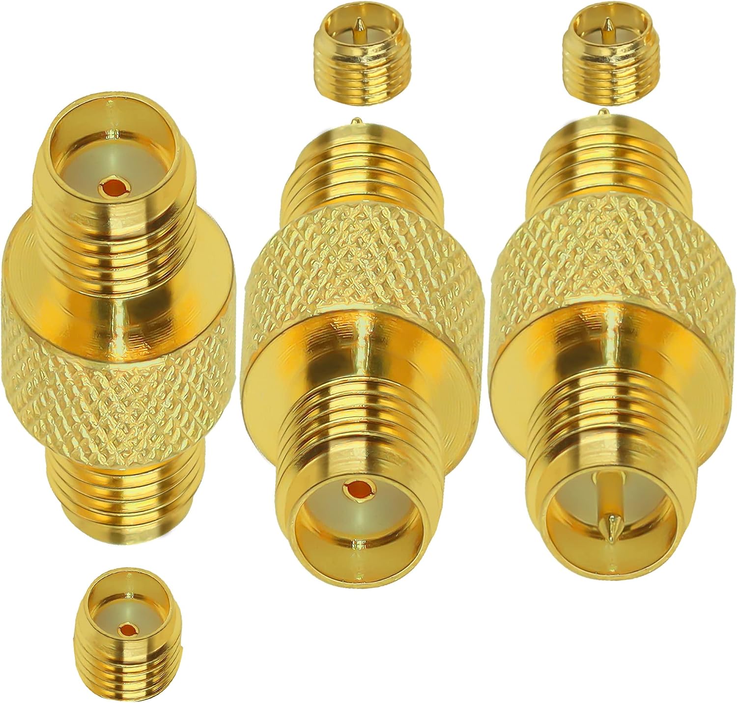 TUOLNK SMA Female to RPSMA Female Adapter SMA to RP-SMA Connector 3PCS