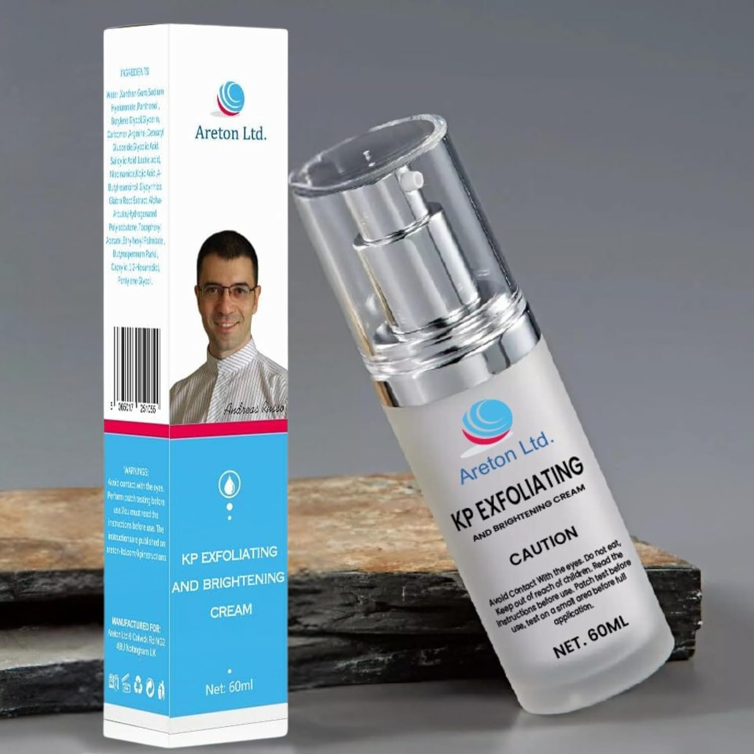 Areton KP Bump Eraser Cream – Exfoliating Treatment for Keratosis Pilaris & Rough Skin with 8 Active Ingredients