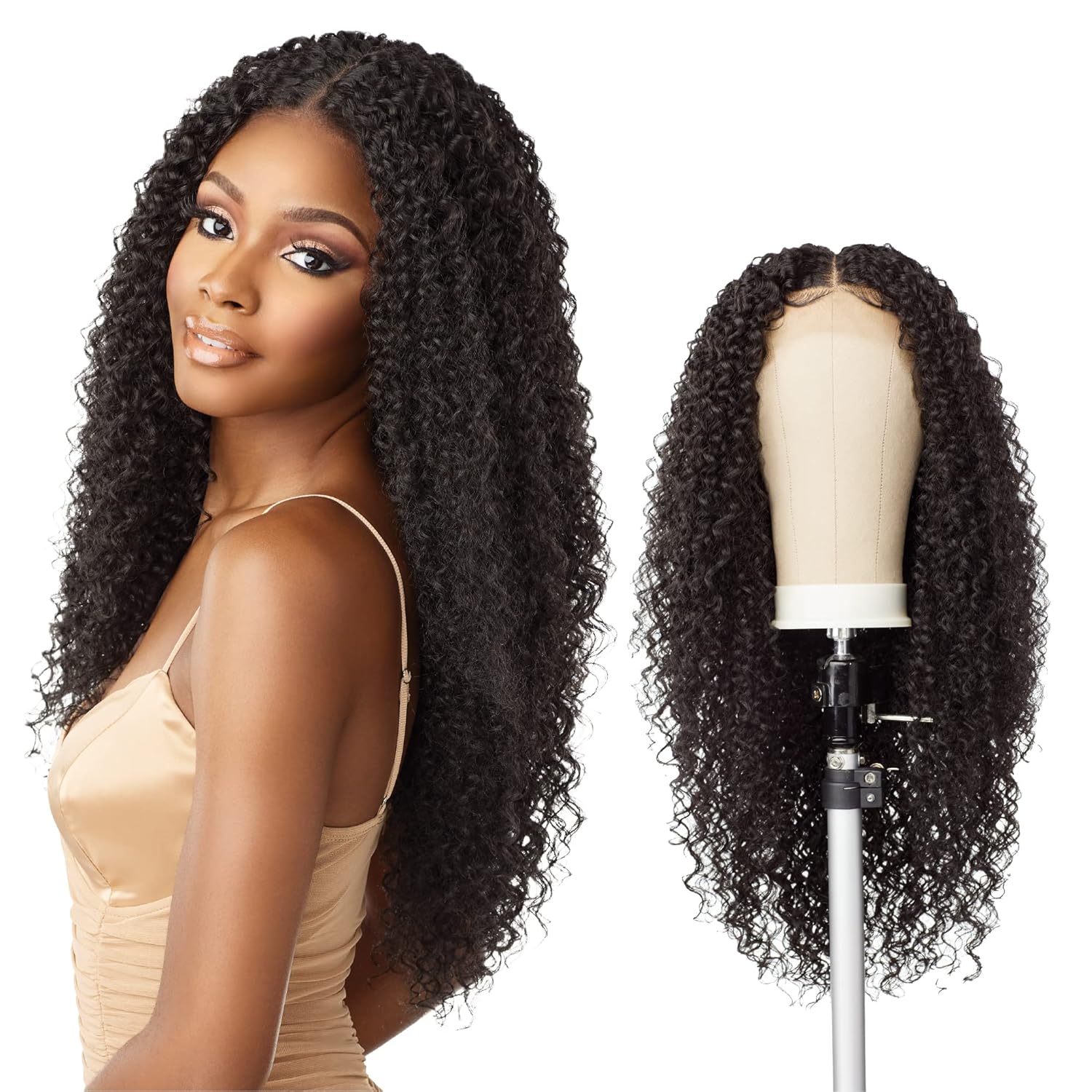 Sensationnel Butta Lace Front Wigs - Butta unit 35 extra wide 5 inch deep part synthetic wig preplucked hairline - Butta unit 35 (2 DARKBROWN)