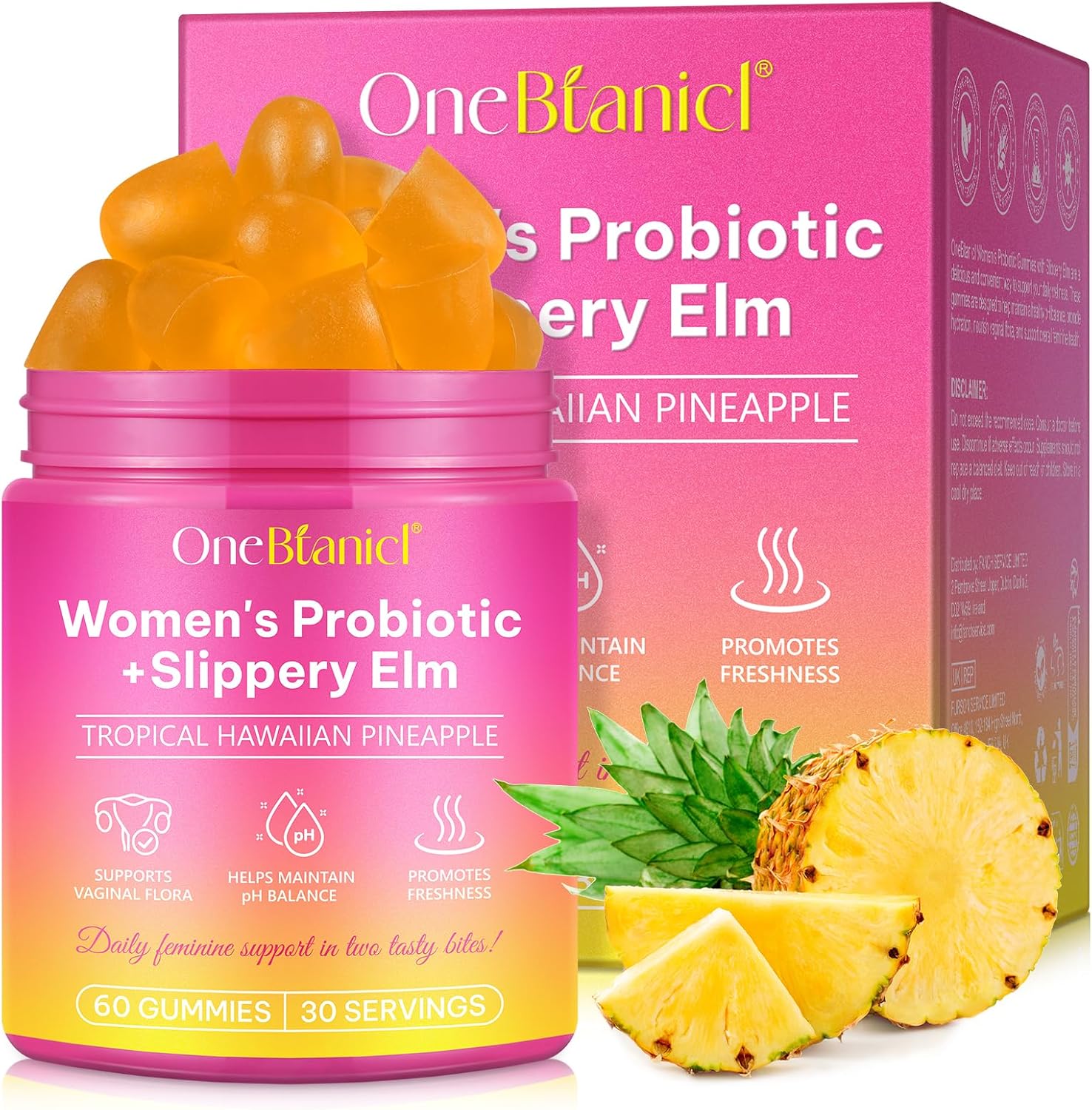 Vaginal Probiotics Gummies,Feminine Balance Gummies for Women,Probiotics for Women Gummie,Premium Feminine Balance Gummie for PH Balance,Womens Probiotic Gummy for Feminine Health - 60 Gummie