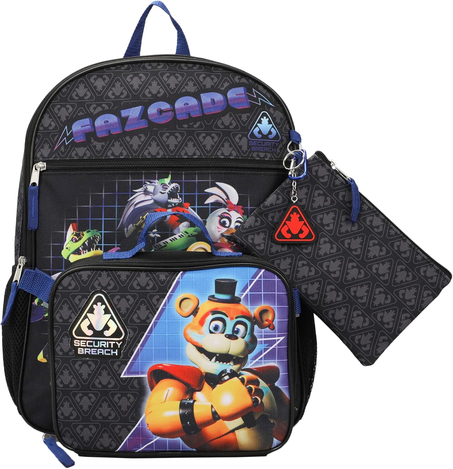 Five Nights At Freddy's Security Breach Fazcade Youth 5-Piece Backpack Set