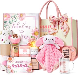 New Mom Gifts & Baby Girl Gift Set for Newborn,12PCS Baby Shower Gifts, Newborn Baby Girl Gifts,Pregnancy Gifts for Expecting Mom,New Mom Care Package After Baby, Pregnancy Gifts for Women and Baby