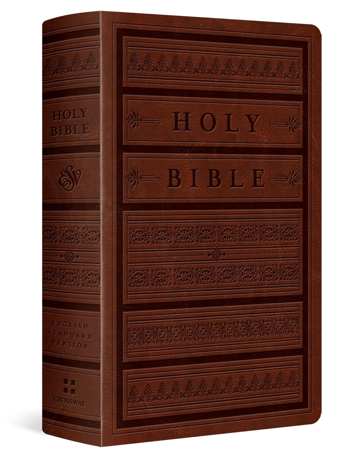 ESV Large Print Personal Size Bible (TruTone, Brown, Engraved Mantel Design): English Standard Version, Brown, Engraved Mantel, Trutone, Personal Size
