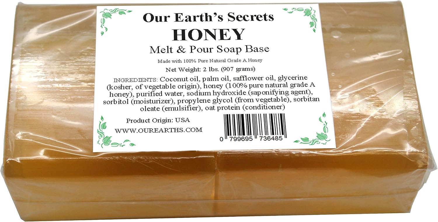 Honey - 2 Pound Melt and Pour Soap Base - Our Earth's Secrets